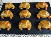 Mini croissants chorizo queso