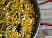 Arroz meloso venado hongos. Receta