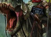 Bane riding T-Rex (Dan Luvisi)