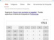 Calculadora conversor unidades directamente Google Chrome