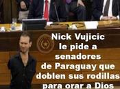 Nick Vujicic pide senadores Paraguay doblen rodillas para orar Dios