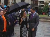 Letizia llega Oviedo para Premios Príncipe vestida Felipe Varela