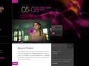 Diseños webs púrpura para inspirarte