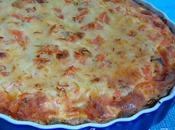 Quiche calabacín salmón ahumado