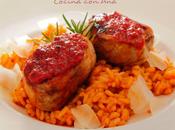 Risotto sobrasada medallones solomillo