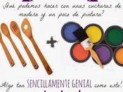 DIY: cucharas madera colores!