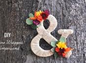 DIY: Ampersand decorado flores