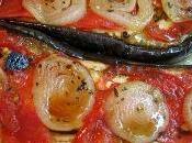 Berenjena tomate cebolla