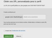 Cambio Google+ verificación