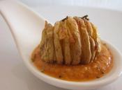 Mini hasselback romesco