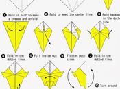 pájaro origami