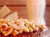 Flan turrón.