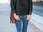 Black oversized sweater