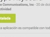 teclado Swype está rebajado Navidad. Corre