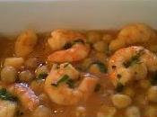 Gambas garbanzos