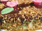 Tarta helada turrón chocolate