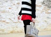 Striped sweater look