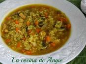 Arroz integral pavo verduras