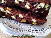 Turrón chocolate pistachos