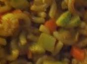 Fideuá verduras curry