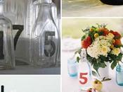 Chic Números mesa botellas/Bottle table number