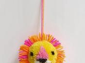 Diy....tutorial para pompones forma leon