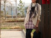 Vestido cuadros Botas mosqueteras