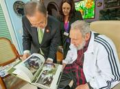Fidel Castro Ki-moon charlan sobre desarrollo sostenible desarme nuclear fotos]