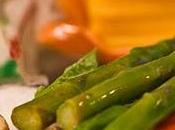 Espárragos queso fundido