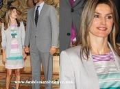 Príncipes conceden varias audiencias Zarzuela. look Dña. Letizia