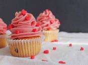 Cupcakes almendra buttercream merengue suizo frambuesa {preparando Valentín}