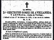 muerte Gertrudis Gómez Avellaneda