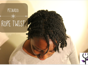 Peinado para pelo afro: rope twist