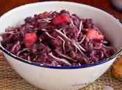 Lombarda gula, manzanas pasas