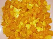 Receta: Ensalada templada naranjas huevo cocido