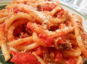 Espaguetis amatriciana Spaghetti all’amatriciana