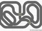 1233. Gran circuito scalextric 2,75 1,75.