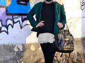 Chaqueta paño estilo "biker"