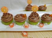 Cupcakes naranja cobertura chocolate