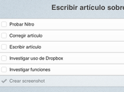 Nitro: aplicación peculiar para tareas Dropbox