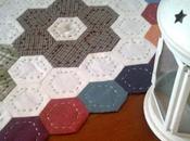 Hexágonos, camino mesa, patchwork