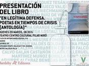 legítima defensa. Poetas tiempos crisis (1): Presentación Madrid: Mañana: