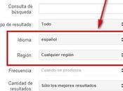 Alertas Google agregó nuevos filtros idioma región geográfica