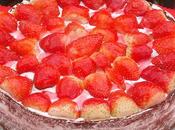 Tarta requesón fresas