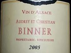 Binner riesling ammerschwihr 2005