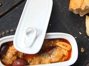 Sardinas escabeche aceitunas.