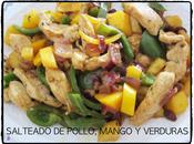 Salteado pollo, mango verduras almendras agrocity