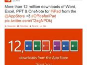 Microsoft Office para iPad descargada millones veces