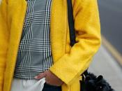 Yellow coat houndstooth