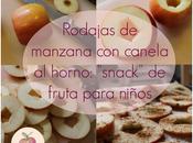 Rodajas manzana canela: snack sano fruta